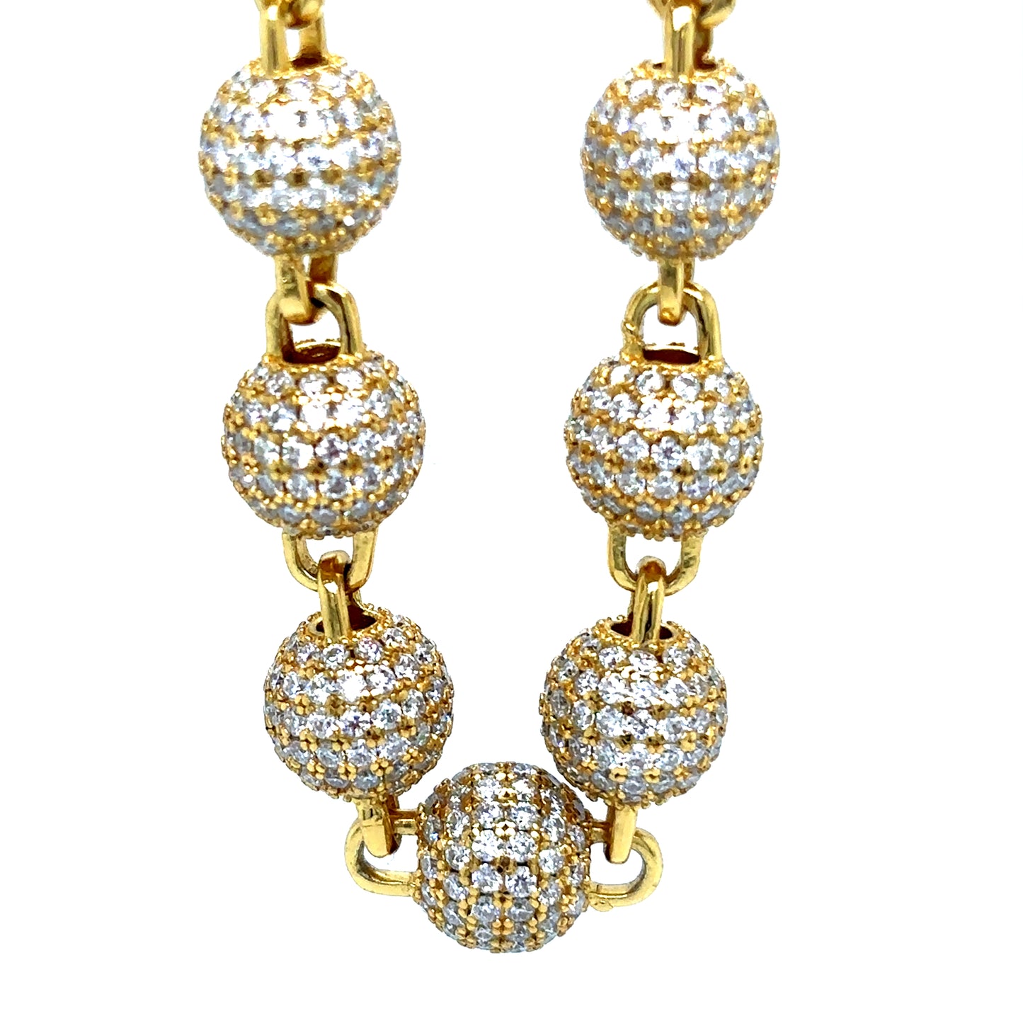 925 S.S. VVS Moissanite Ball Chain