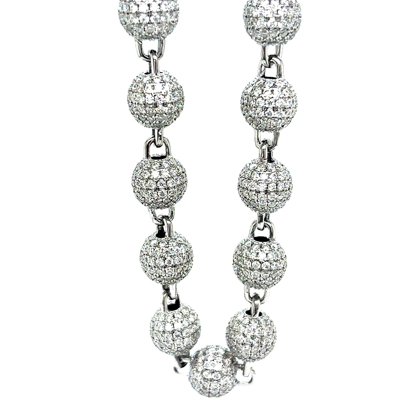 925 S.S. VVS Moissanite Ball Chain