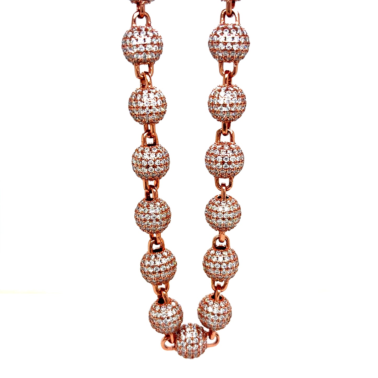 925 S.S. VVS Moissanite Ball Chain