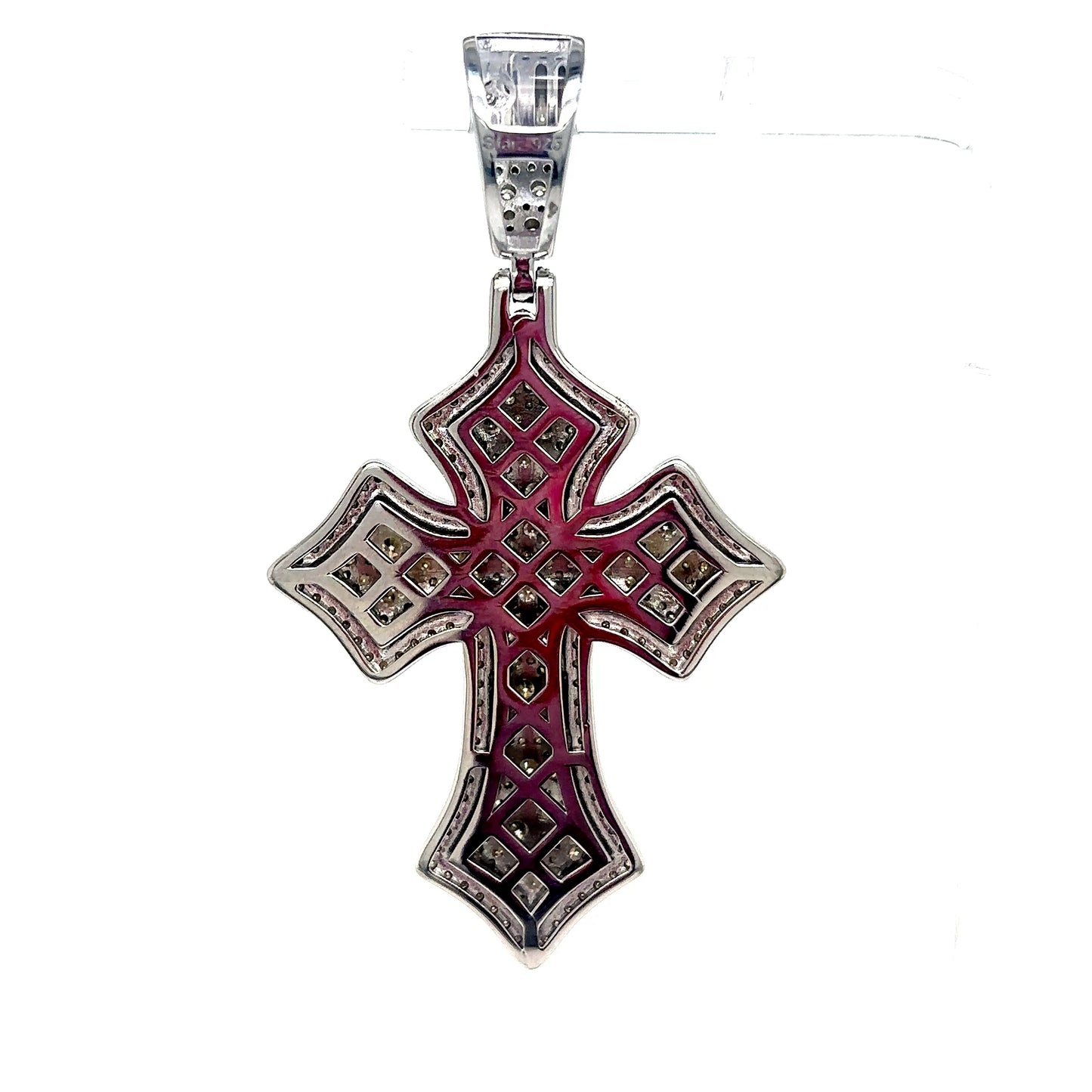 925 S.S. VVS Moissanite Cross Pendant