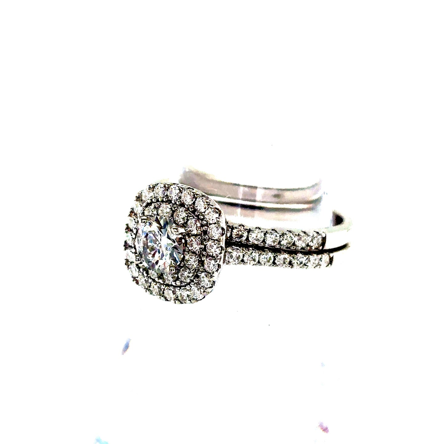 925 S.S. VVS Moissanite Engagement Ring