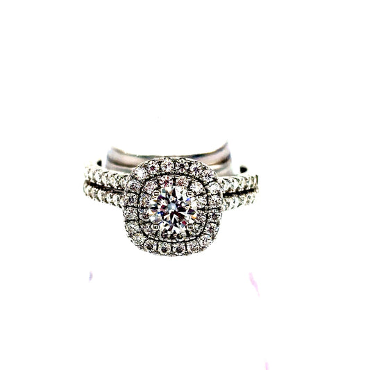 925 S.S. VVS Moissanite Engagement Ring