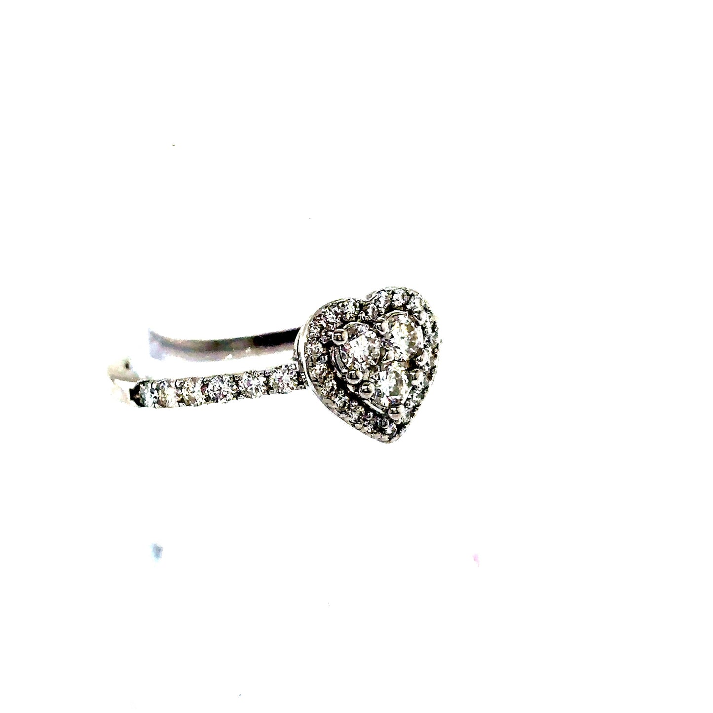 925 S.S. VVS Moissanite Engagement Ring