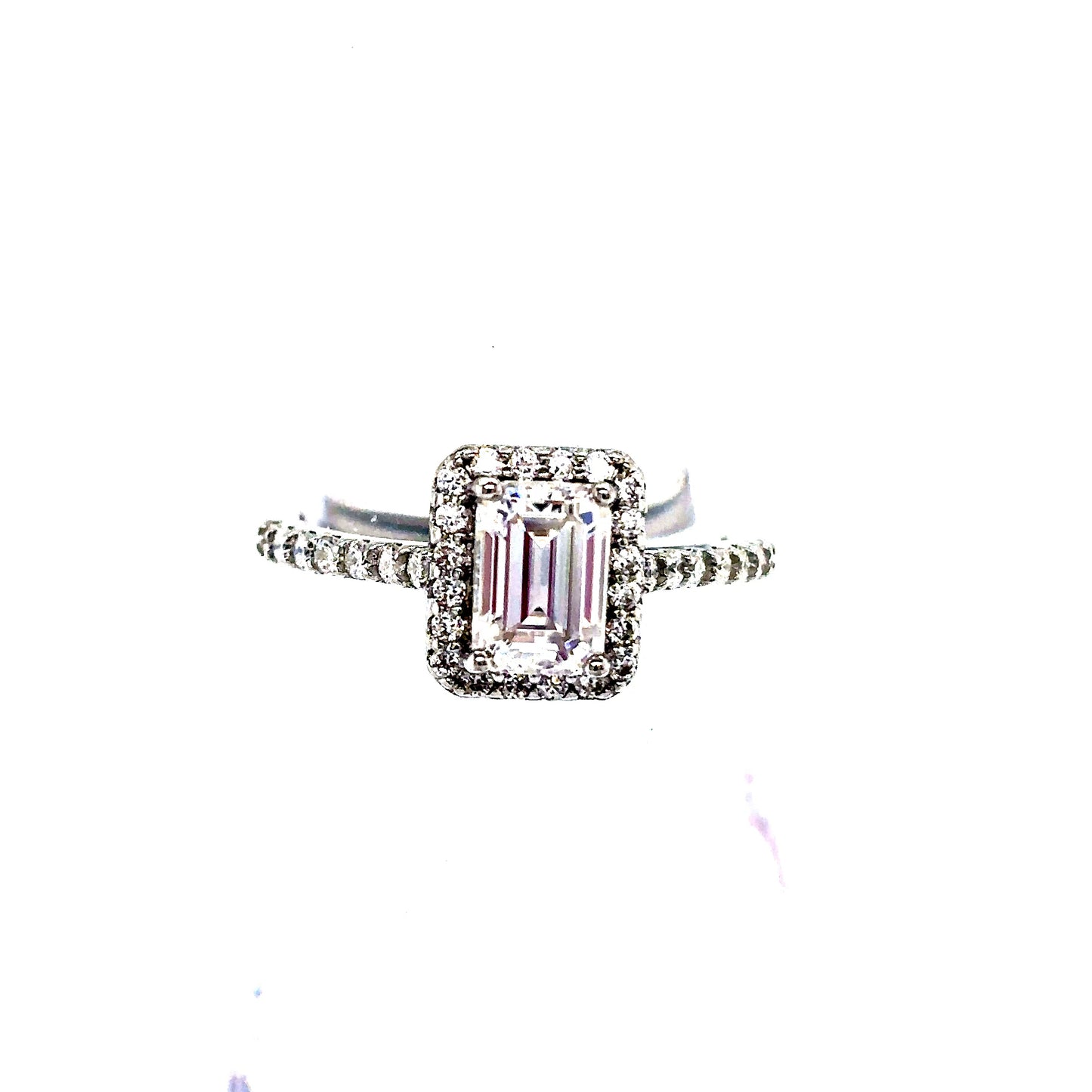 925 S.S. VVS Moissanite Engagement Ring