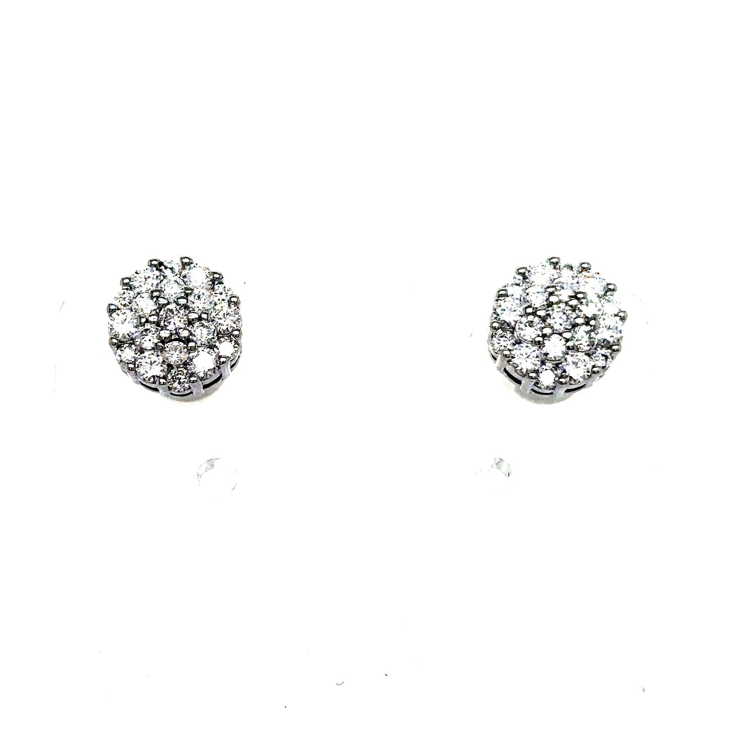 925 S.S. VVS Moissanite Circle Earrings