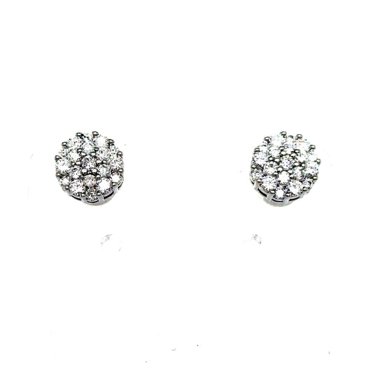 925 S.S. VVS Moissanite Circle Earrings