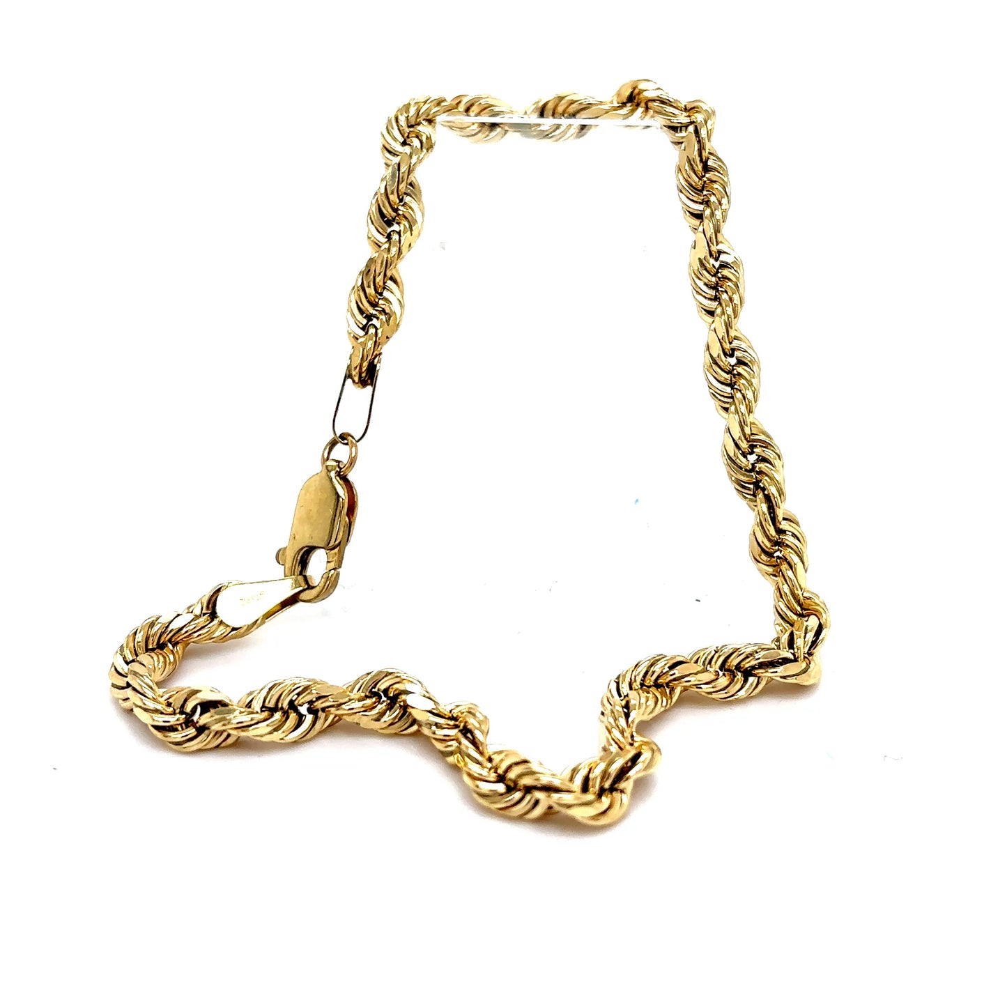 10k Yellow Gold Rope Bracelet