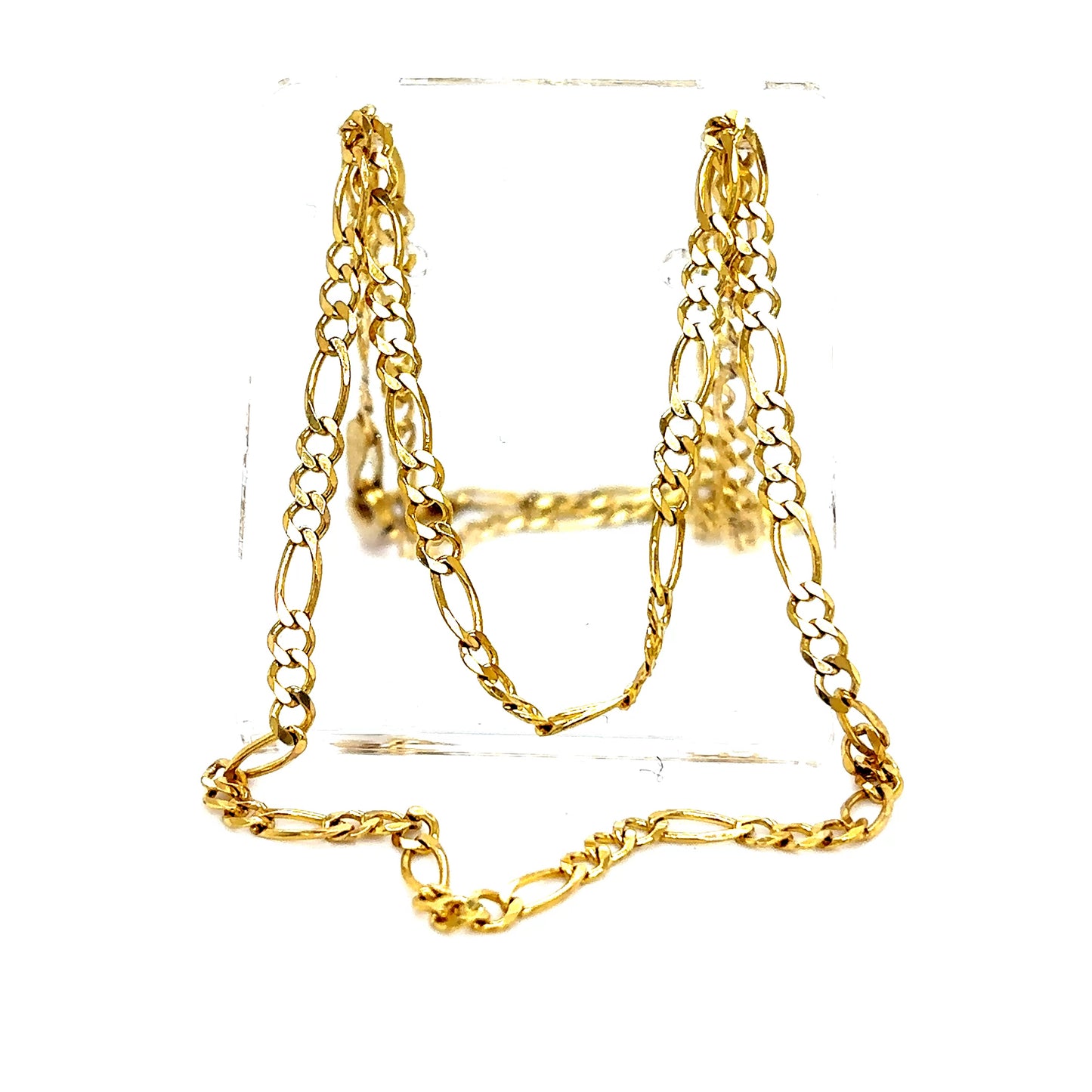 10k Yellow Gold Figaro Chain 18"