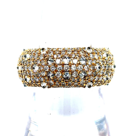 14k Reverse Upside Down Set Diamond Ring