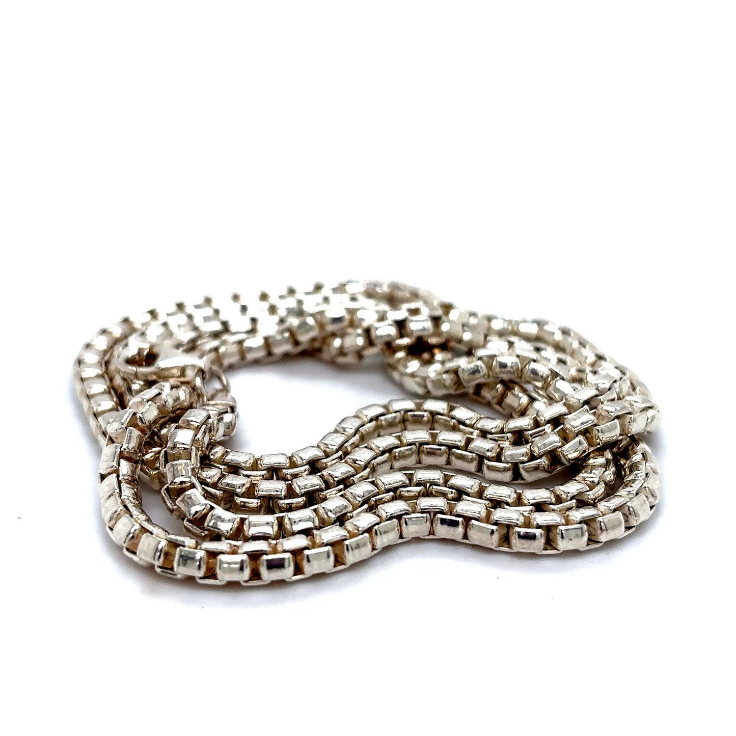 925 S.S. Rounded Box Link Chain-3.5mm