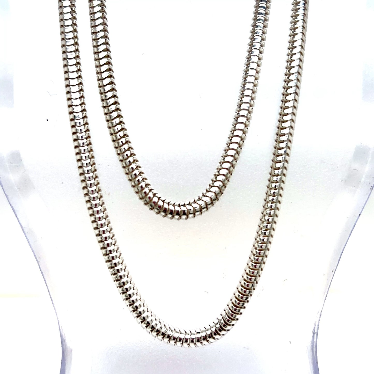 925 S.S. Rounded Smooth Snake Chain-3mm