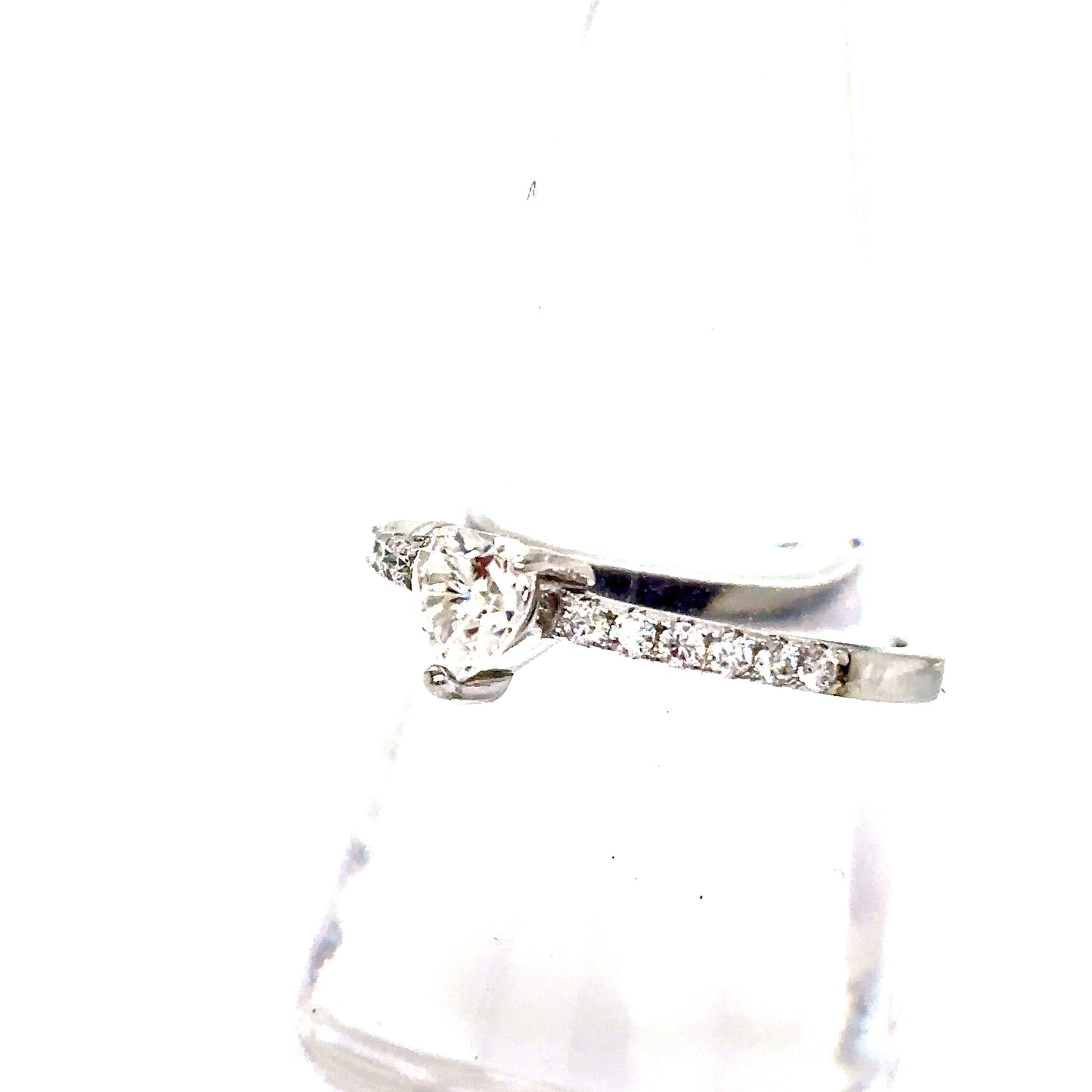 925 S.S. VVS Moissanite Heart Ring