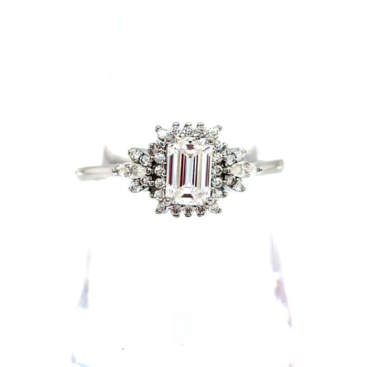 925 S.S. VVS Moissanite Ring