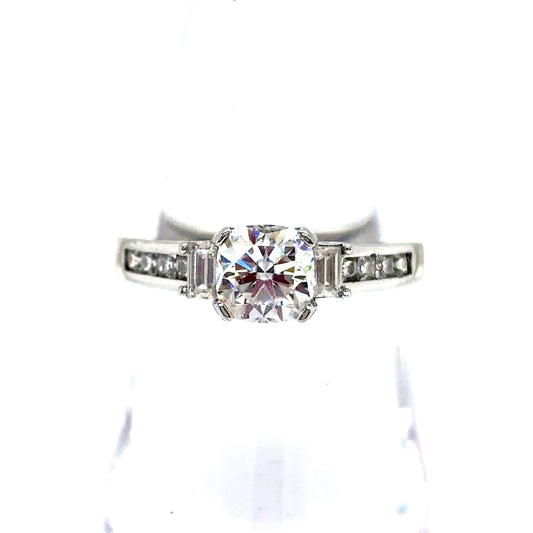 925 S.S. VVS Moissanite Ring