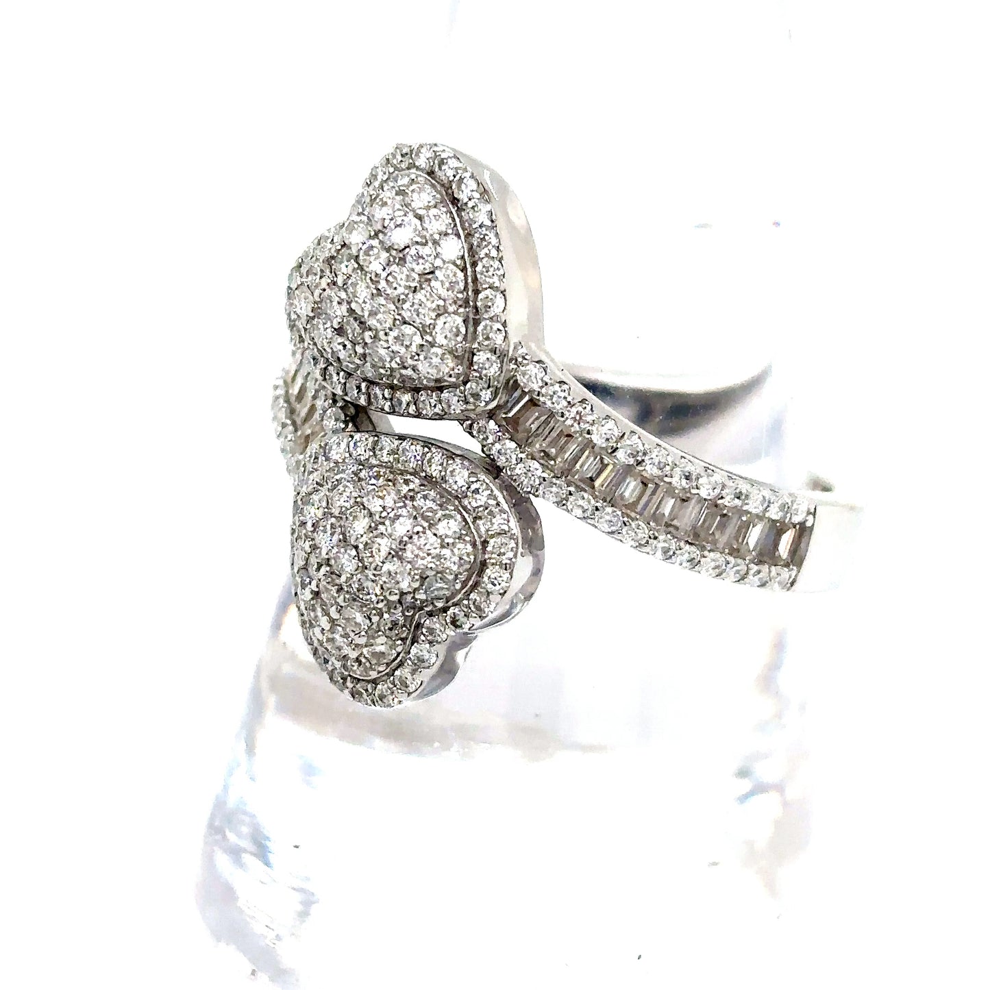 925 S.S. VVS Moissanite Heart Ring