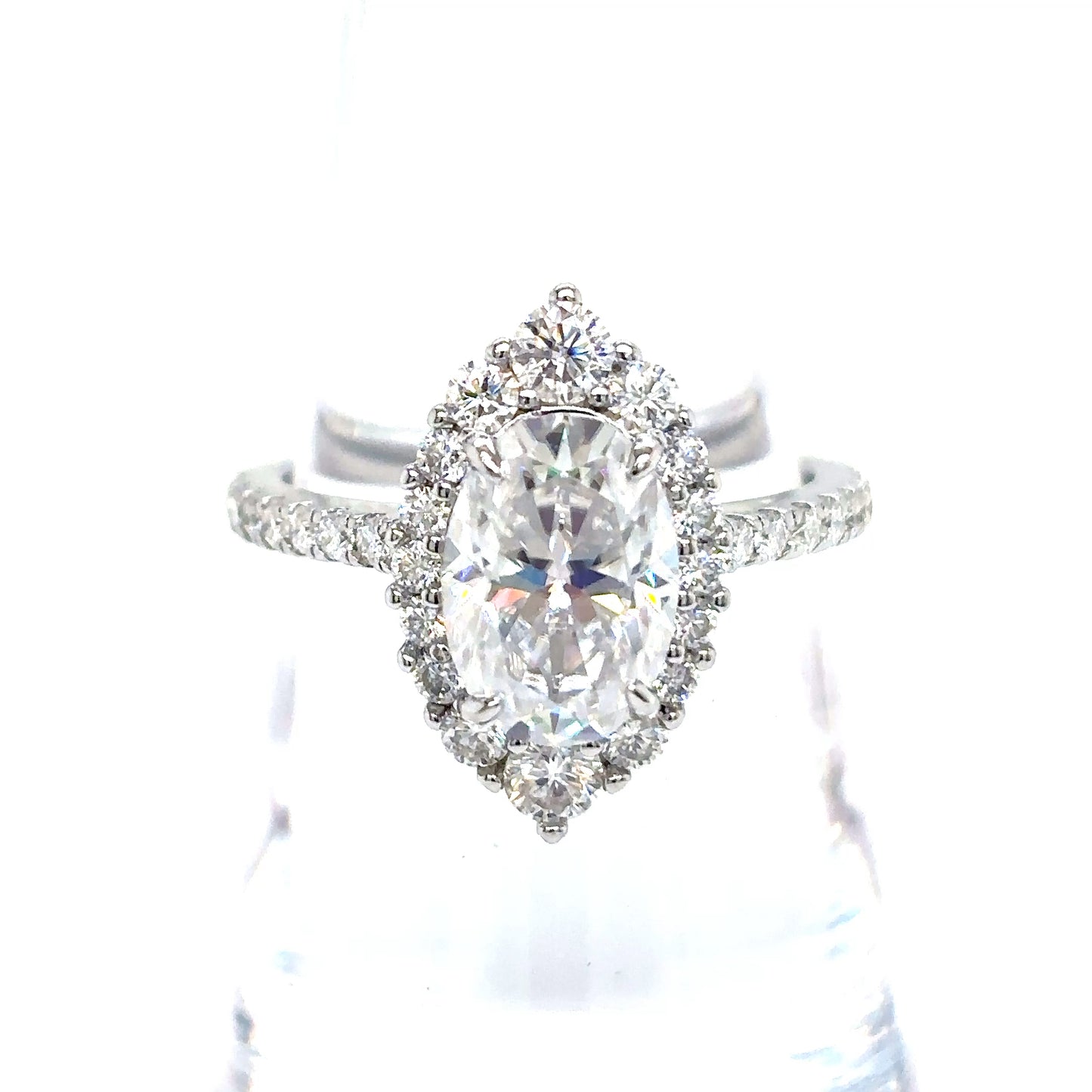 925 S.S. VVS Moissanite Marquis Ring