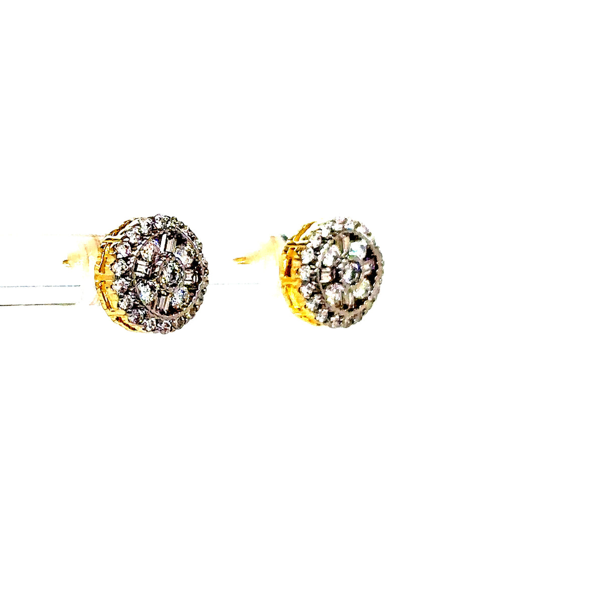 925 S.S. VVS Moissanite Circle Earrings