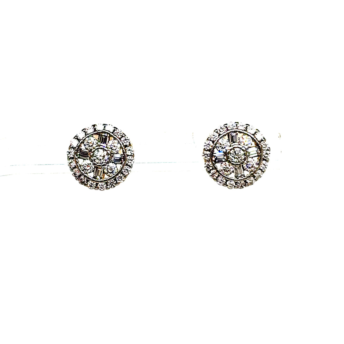 925 S.S. VVS Moissanite Circle Earrings