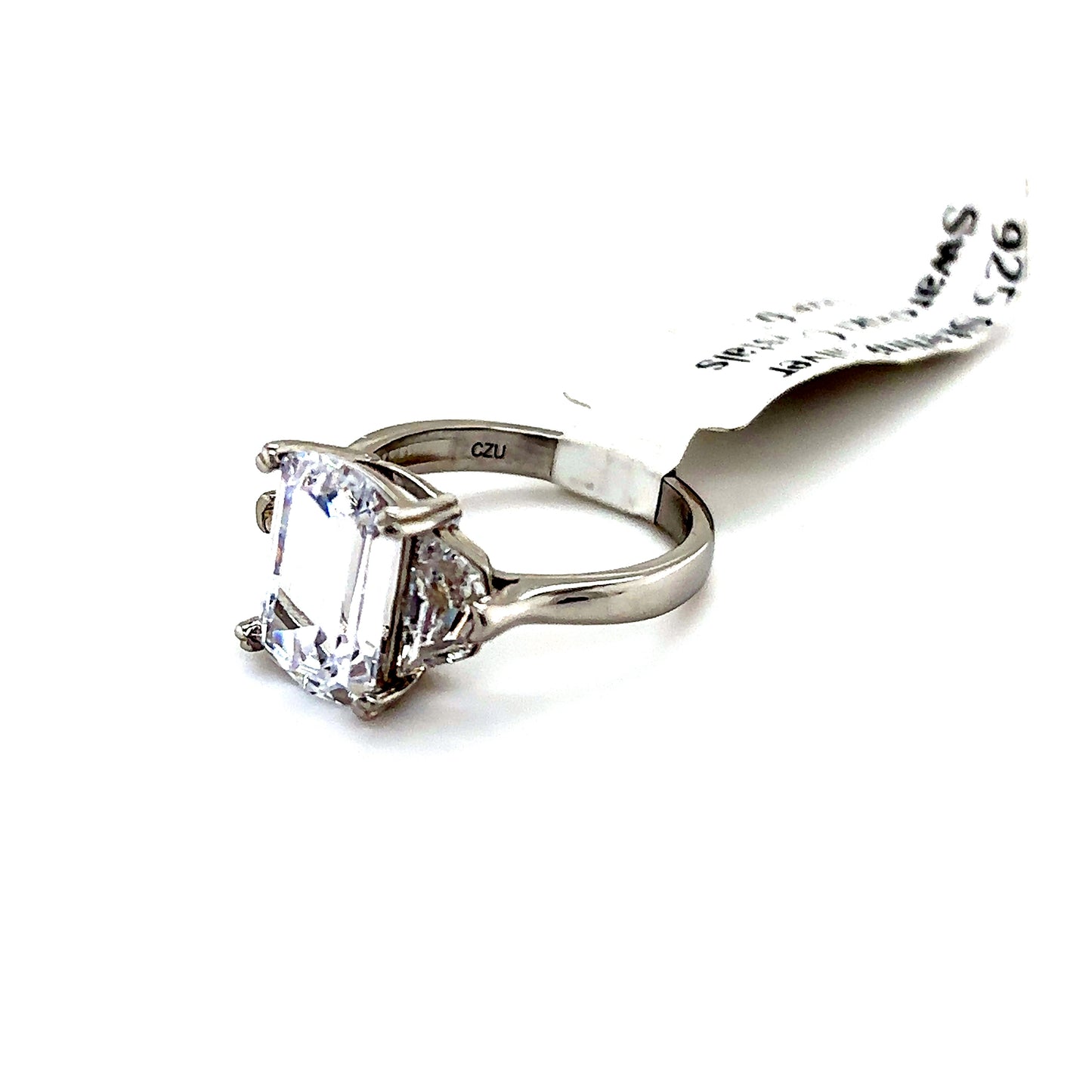 925 S.S. Clear Swarovski Crystal Ring