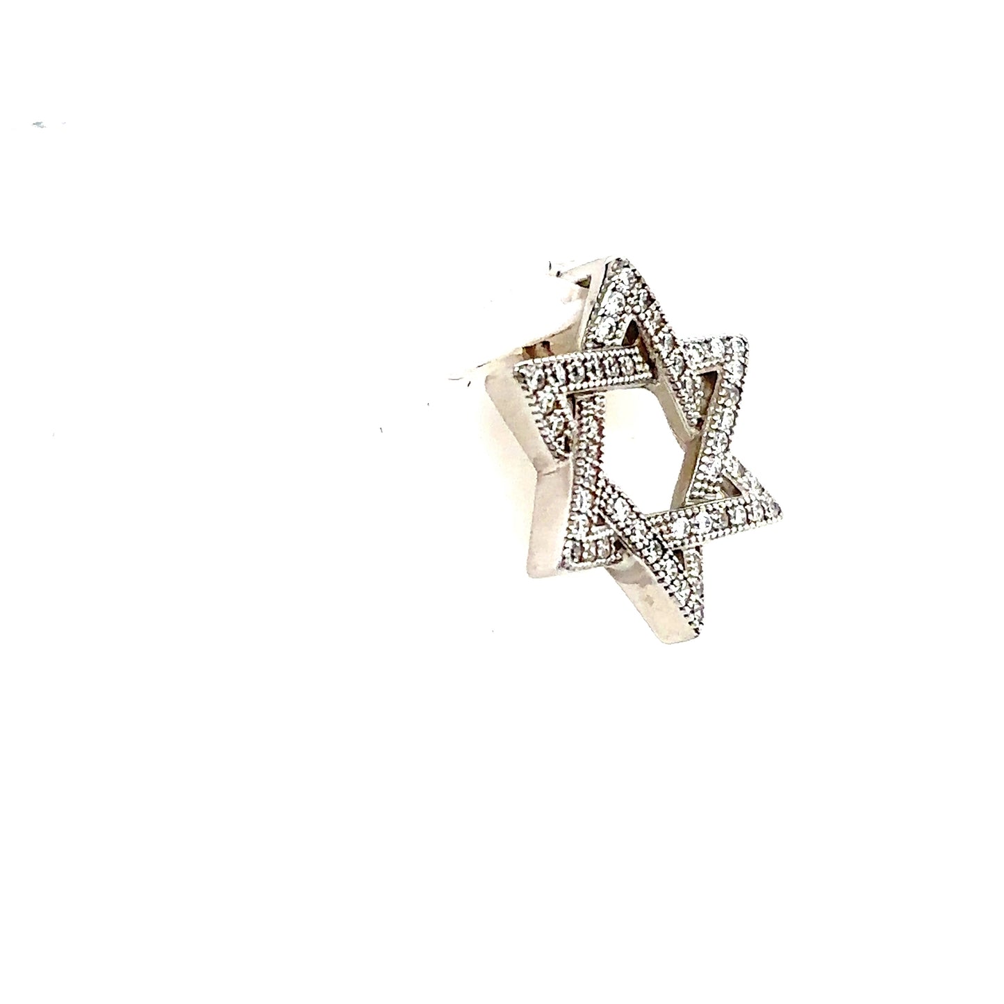 925 S.S. Swarovski Crystal Star of David Pendant