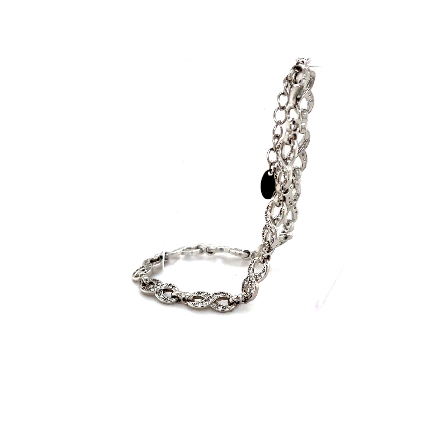 925 S.S. Infinity CZ Stone Bracelet