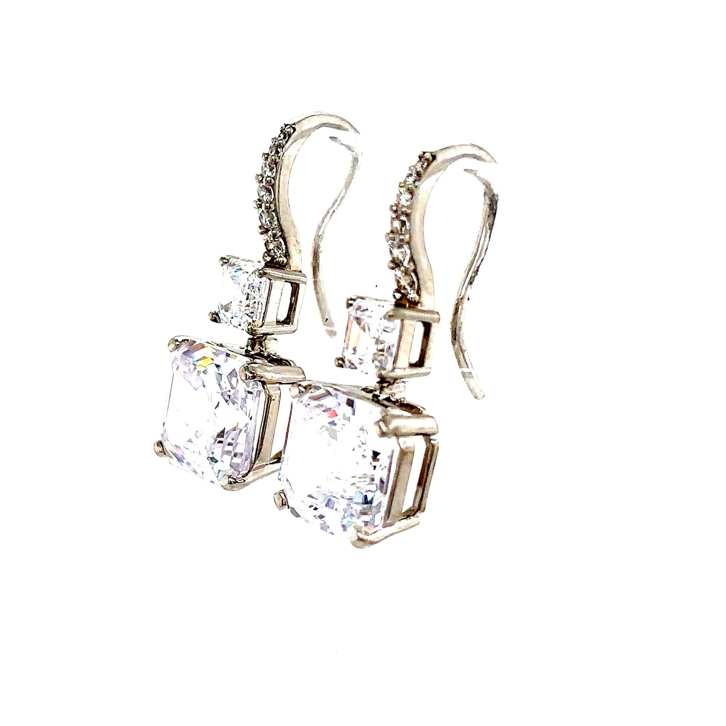 925 S.S. Swarovski Crystal Dangle Earrings