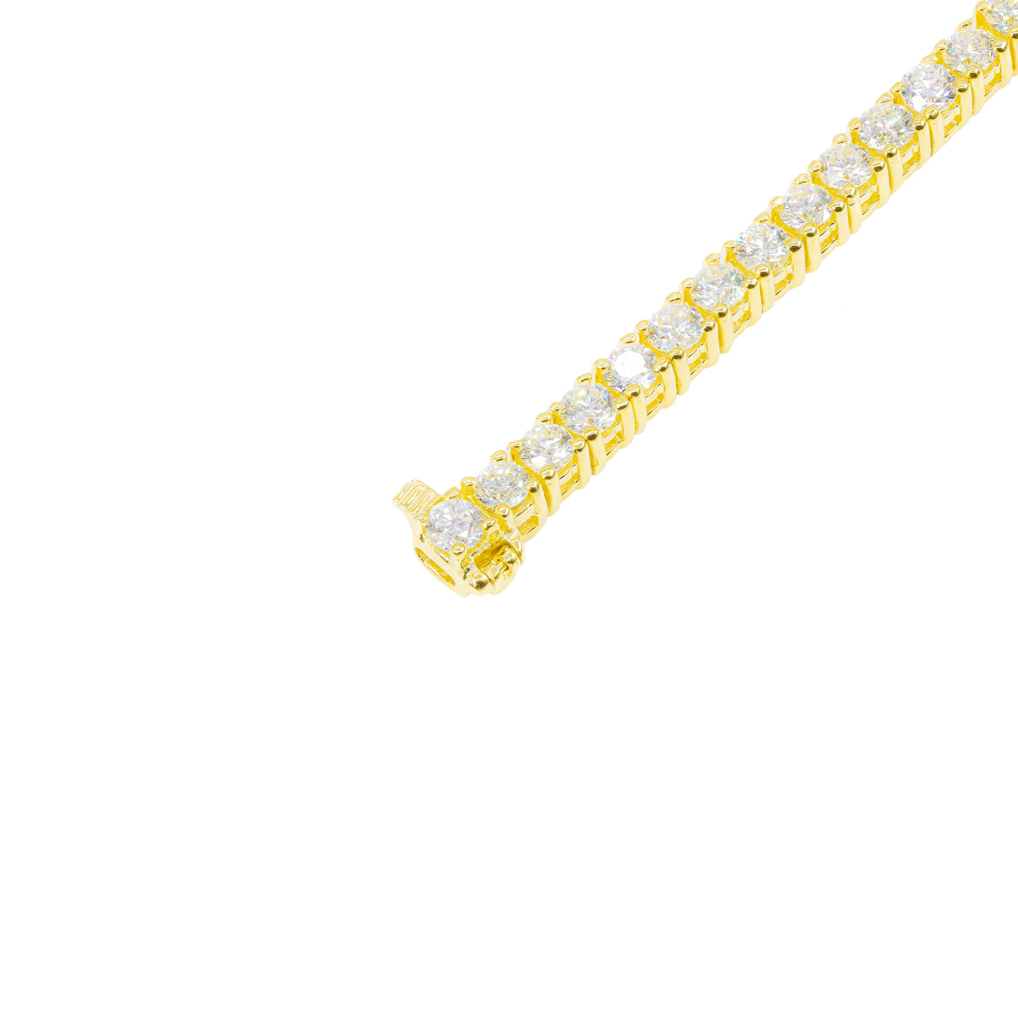 14k Yellow Gold 14-Point Diamond Tennis Chain