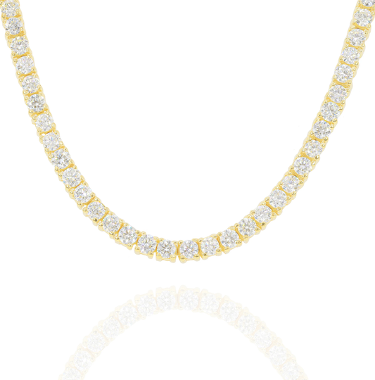 14k Yellow Gold 14-Point Diamond Tennis Chain