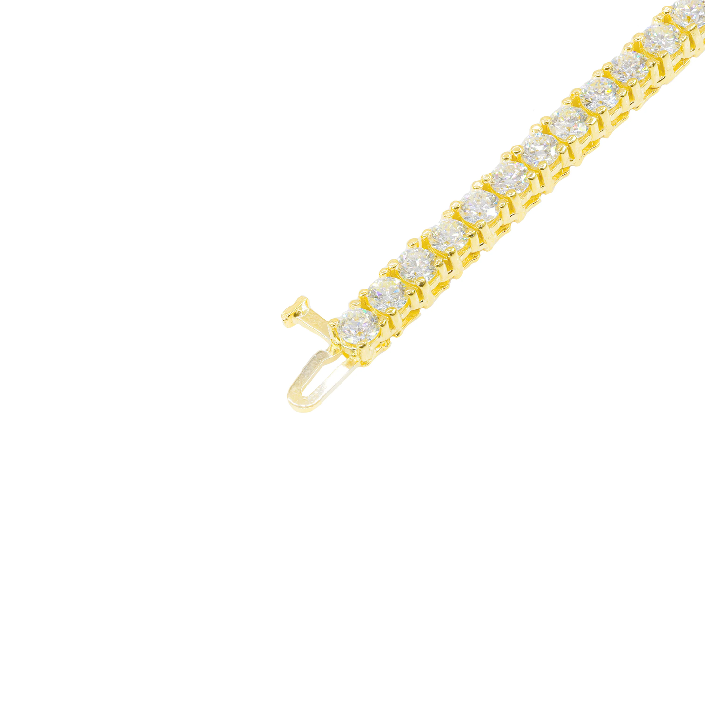 14k Yellow Gold 14-Point Diamond Tennis Chain