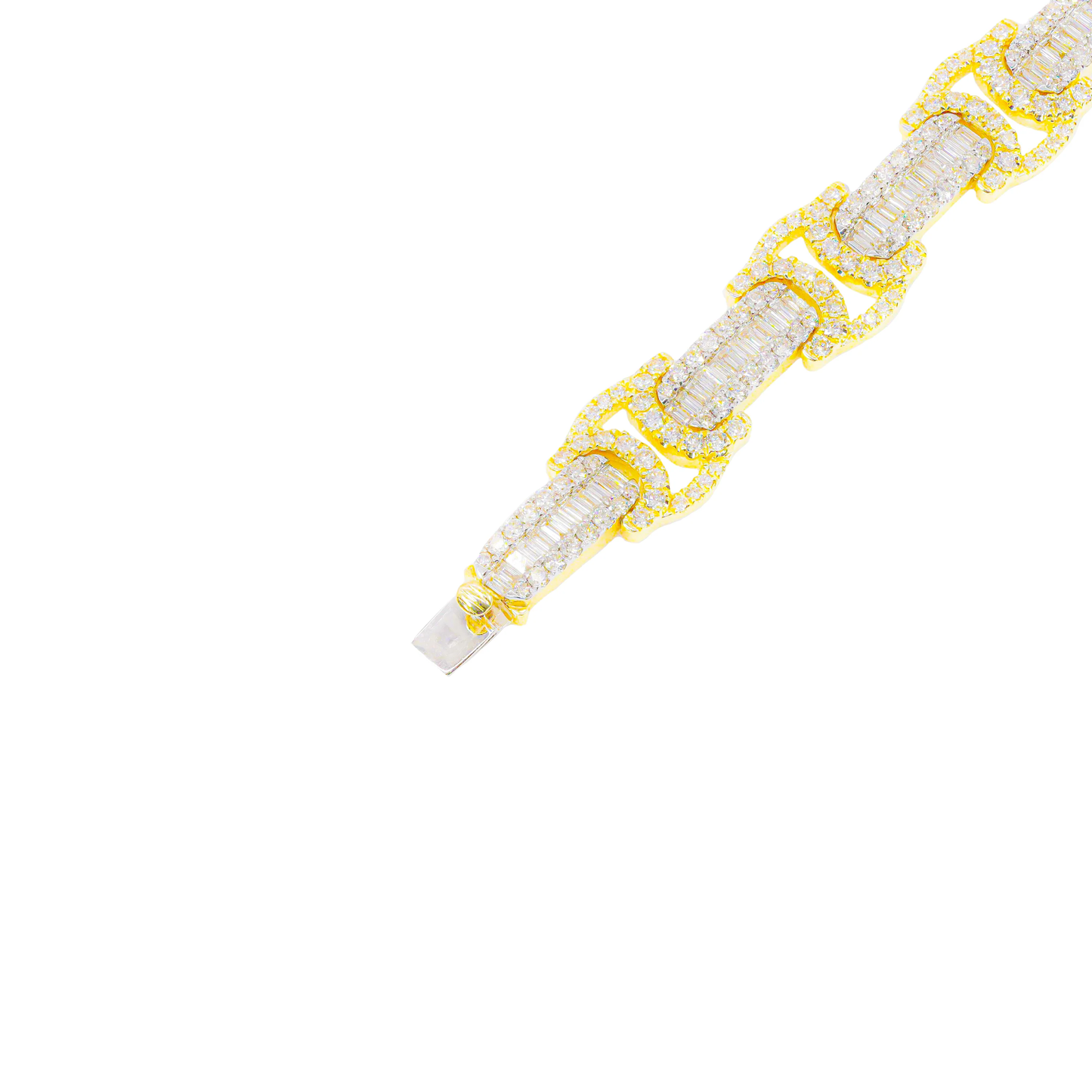 10k Byzantine Baguette Diamond Bracelet